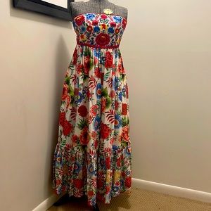 Payal Jain floral Anthropologie dress size 2/4 *read description!!!*